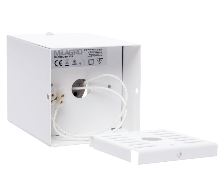 LAMPA SUFITOWA BLOCCO BIAŁA 1x7W GU10 LED ML476 Milagro
