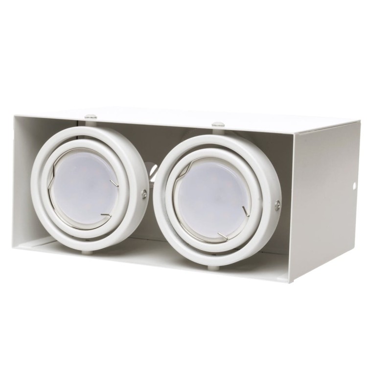 LAMPA SUFITOWA BLOCCO BIAŁA 2x7W GU10 LED ML478 Milagro