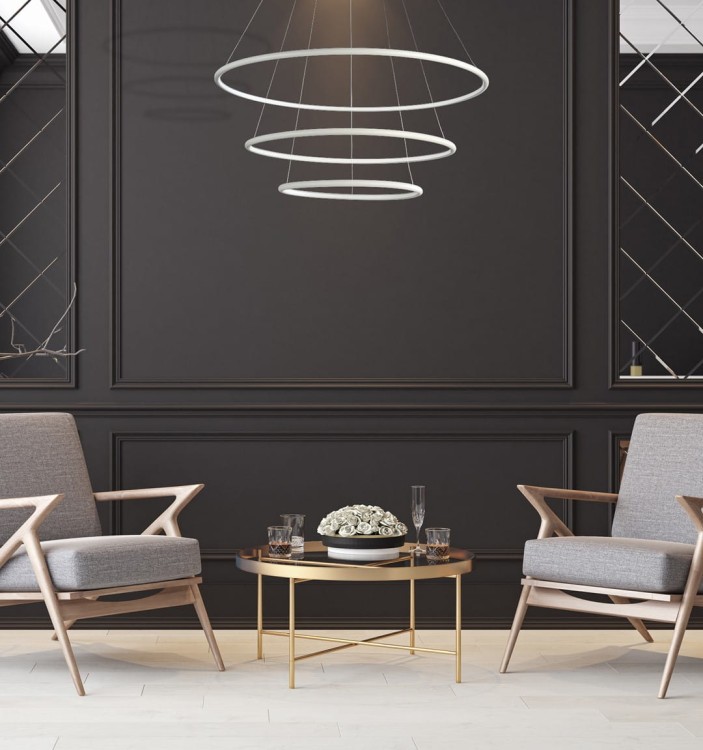 LAMPA WISZĄCA ORION WHITE 99W LED ML503 Milagro