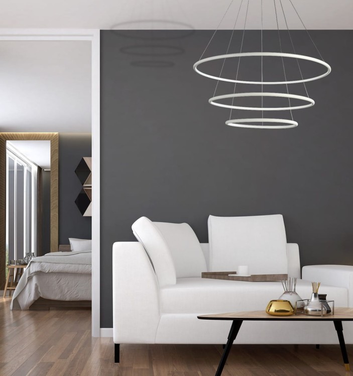 LAMPA WISZĄCA ORION WHITE 99W LED ML503 Milagro
