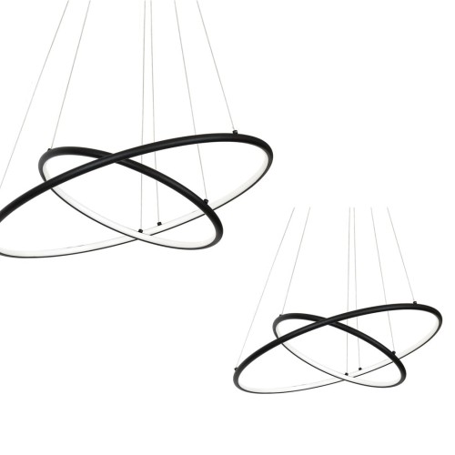 LAMPA WISZĄCA ORION BLACK 53W LED ML508 Milagro