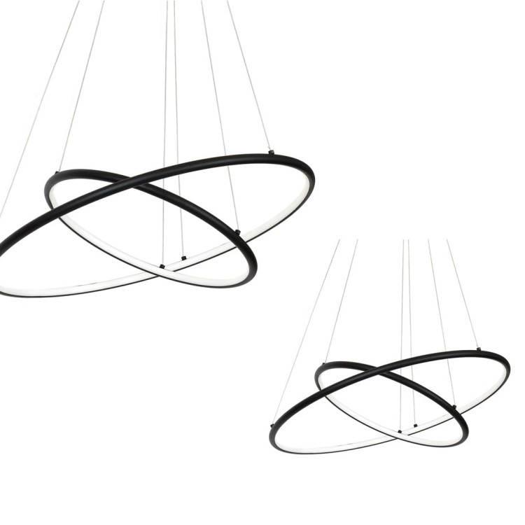 LAMPA WISZĄCA ORION BLACK 53W LED ML508 Milagro