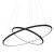LAMPA WISZĄCA ORION BLACK 53W LED ML508 Milagro