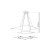 LAMPA WISZĄCA NIX WHITE 50W LED ML514 Milagro