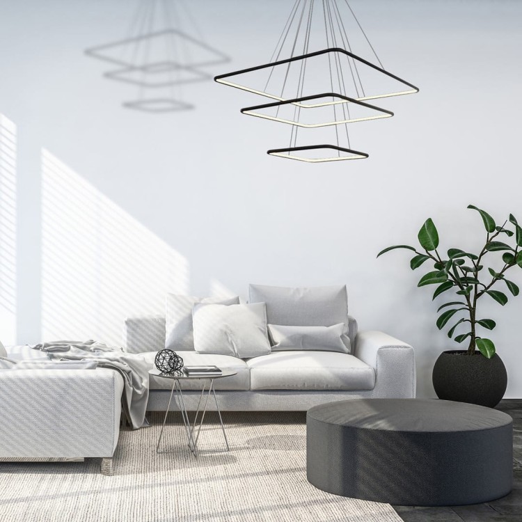 LAMPA WISZĄCA NIX BLACK 117W LED ML519 Milagro