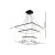 LAMPA WISZĄCA NIX BLACK 117W LED ML519 Milagro