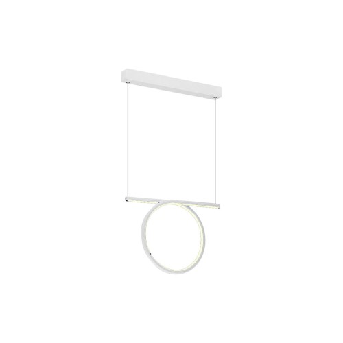 LAMPA WISZĄCA LOOP WHITE 20W LED ML520 Milagro