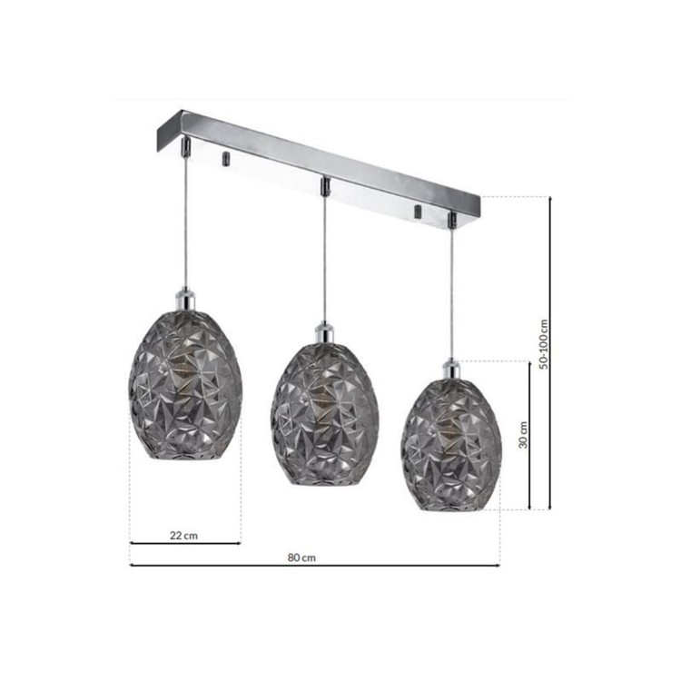 Lampa wisząca BELIZE 3xE27 ML5487 Milagro