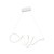 Lampa sufitowa wisząca fale Industrialna Loft LOCA WHITE 56W LED ML5491 Milagro 4000K 70cm nowoczesna oprawa oświetleniowa wyginana metal żyrandol biały biała zwis Inspiracje Premium