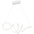 Lampa sufitowa wisząca fale Industrialna Loft LOCA WHITE 56W LED ML5491 Milagro 4000K 70cm nowoczesna oprawa oświetleniowa wyginana metal żyrandol biały biała zwis Inspiracje Premium