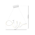 Lampa sufitowa wisząca fale Industrialna Loft LOCA WHITE 56W LED ML5491 Milagro 4000K 70cm nowoczesna oprawa oświetleniowa wyginana metal żyrandol biały biała zwis Inspiracje Premium