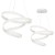 Lampa wisząca ANDROMEDA WHITE 100W LED ML5492 Milagro