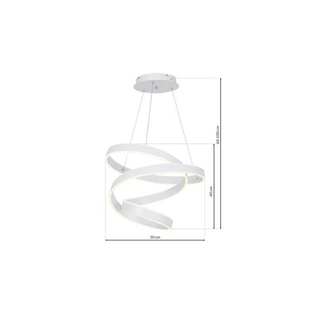 Lustra Milagro Andromeda LED 100W  4000K 230V White Metal & Plastic IP20 [7]