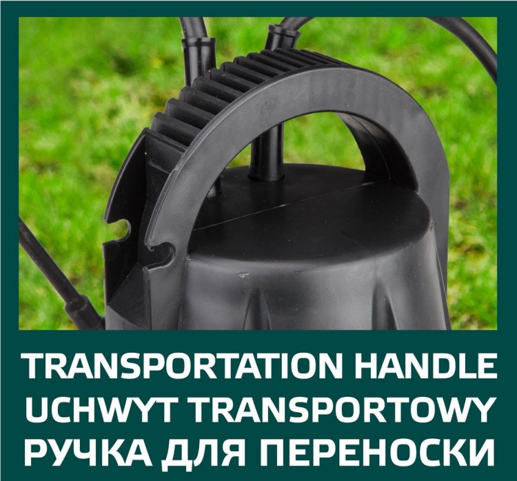 Pompa zanurzeniowa do wody brudnej 400W Wydajność 7500 l/godz. 52G441 Verto