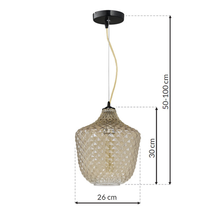 Lampa wisząca ORLANDO 1xE27 ML5550 Milagro