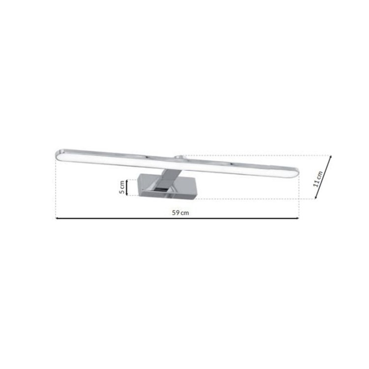 Kinkiet SPLASH CHROME 60cm 12W LED ML5614 Milagro