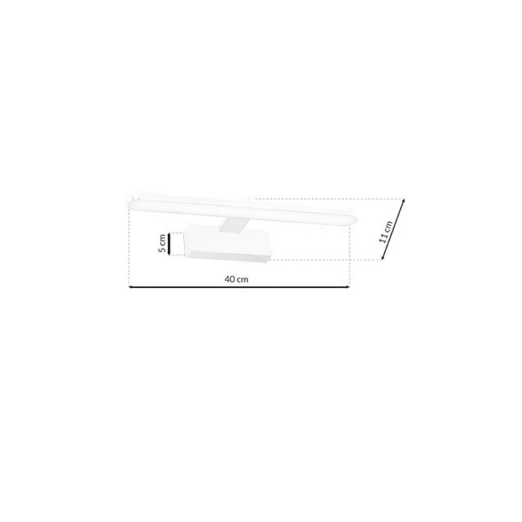 Kinkiet SPLASH WHITE 40cm 8W LED ML5617 Milagro