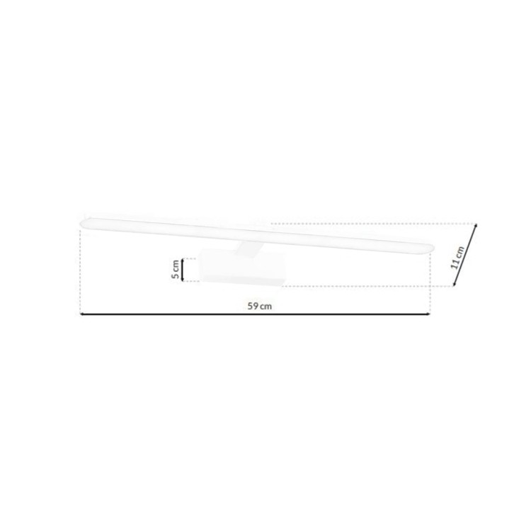 Kinkiet SPLASH WHITE 60cm 12W LED ML5618 Milagro