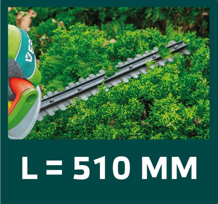 Nożyce do żywopłotu 600W szerokość cięcia 450 mm 52G567 Verto