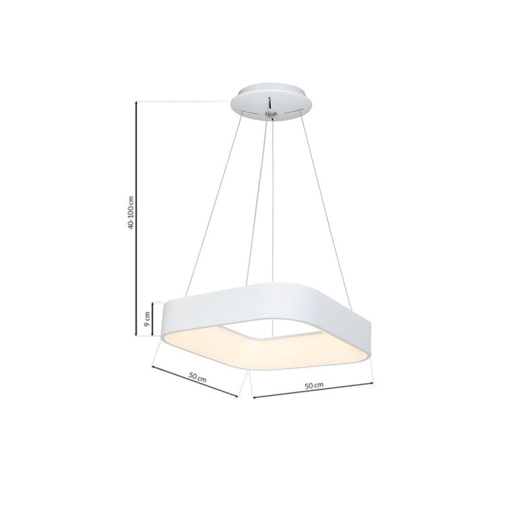 LAMPA WISZĄCA ASTRO WHITE 24W LED ML569 Milagro