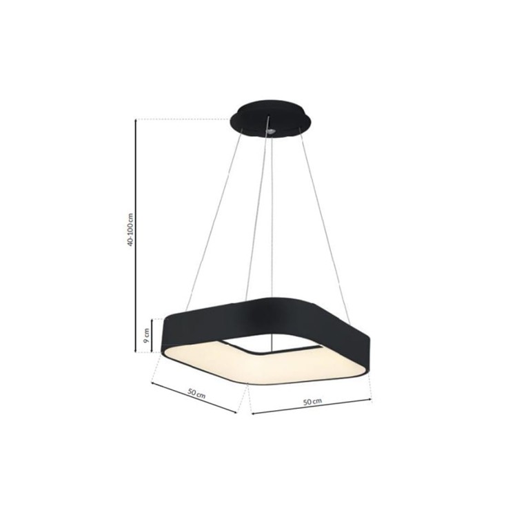 LAMPA WISZĄCA ASTRO BLACK 24W LED ML570 Milagro