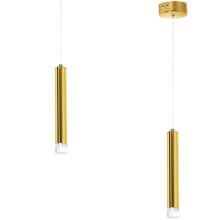 Lampa sufitowa wisząca natynkowa GOLDIE 5W LED ML5713 Milagro 4000K Spot oprawa oświetleniowa nowoczesna Industrialna Loft nawierzchniowa metal zwis barwa dzienna neutralna biała złoty złota Inspiracje Premium