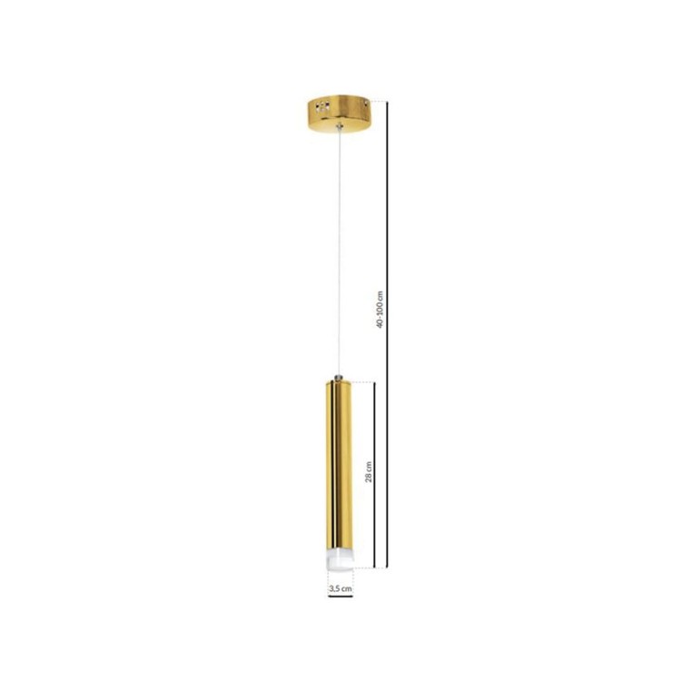 Lampa sufitowa wisząca natynkowa GOLDIE 5W LED ML5713 Milagro 4000K Spot oprawa oświetleniowa nowoczesna Industrialna Loft nawierzchniowa metal zwis barwa dzienna neutralna biała złoty złota Inspiracje Premium