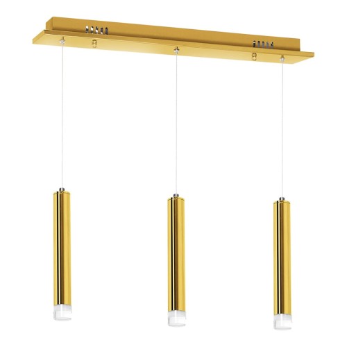 Lampa sufitowa wisząca natynkowa GOLDIE 3x5W LED ML5714 Milagro 4000K 45cm Spot oprawa oświetleniowa nowoczesna Industrialna Loft nawierzchniowa metal zwis barwa dzienna neutralna biała złoty złota Inspiracje Premium