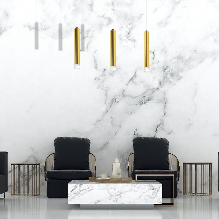 Lampa sufitowa wisząca natynkowa GOLDIE 3x5W LED ML5714 Milagro 4000K 45cm Spot oprawa oświetleniowa nowoczesna Industrialna Loft nawierzchniowa metal zwis barwa dzienna neutralna biała złoty złota Inspiracje Premium