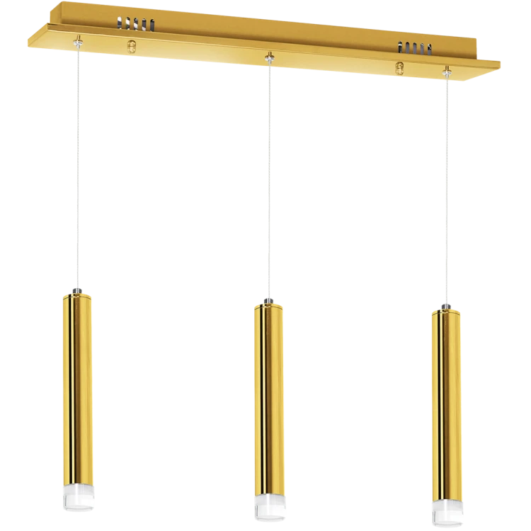 Lampa sufitowa wisząca natynkowa GOLDIE 3x5W LED ML5714 Milagro 4000K 45cm Spot oprawa oświetleniowa nowoczesna Industrialna Loft nawierzchniowa metal zwis barwa dzienna neutralna biała złoty złota Inspiracje Premium
