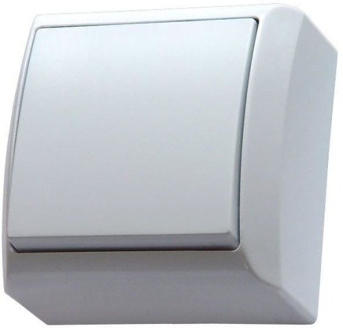 Łącznik jednobiegunowy pojedynczy natynkowy ŁN-1B/00 N/T IP20 Bis OSPEL Wyłącznik biały