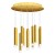 Lampa sufitowa wisząca natynkowa GOLDIE 12W LED ML5716 Milagro 4000K 45cm Spot oprawa oświetleniowa nowoczesna Industrialna Loft nawierzchniowa metal zwis barwa dzienna neutralna biała złoty złota Inspiracje Premium