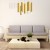 Lampa sufitowa wisząca natynkowa GOLDIE 12W LED ML5716 Milagro 4000K 45cm Spot oprawa oświetleniowa nowoczesna Industrialna Loft nawierzchniowa metal zwis barwa dzienna neutralna biała złoty złota Inspiracje Premium