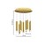 Lampa sufitowa wisząca natynkowa GOLDIE 12W LED ML5716 Milagro 4000K 45cm Spot oprawa oświetleniowa nowoczesna Industrialna Loft nawierzchniowa metal zwis barwa dzienna neutralna biała złoty złota Inspiracje Premium