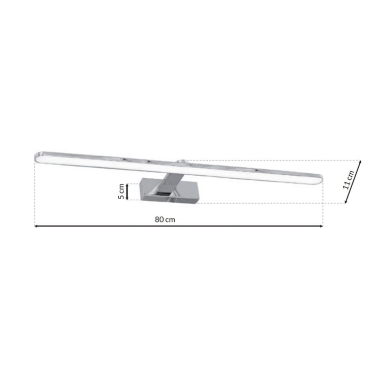 Kinkiet SPLASH CHROME 80cm 16W LED ML5722 Milagro