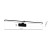 Kinkiet SPLASH BLACK 80cm 16W LED ML5723 Milagro