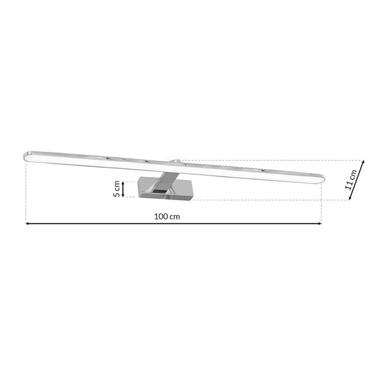 Kinkiet SPLASH CHROME 100cm 21W LED ML5724 Milagro