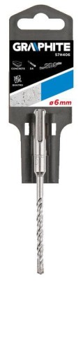 Wiertło do betonu SDS Plus 6 x 110 mm S4 Quatro 57H406 GRAPHITE SDS+ 6x110mm