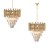 Żyrandol MADISON GOLD 9xE14 ML5992 Milagro