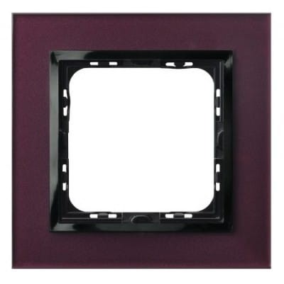 Ramka pojedyncza Prestige Śliwka Szkło 4mm R-1YGC/61/25 Impresja OSPEL 1-pojedyncza szklana śliwkowa