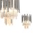 Lampa ścienna Kinkiet ASPEN CHROME 2xE14 ML5995 Milagro 2x E14 nowoczesna oprawa oświetleniowa okrągła kryształy kryształ szkło chrom podwójny Inspiracje Premium