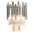 Lampa ścienna Kinkiet ASPEN CHROME 2xE14 ML5995 Milagro 2x E14 nowoczesna oprawa oświetleniowa okrągła kryształy kryształ szkło chrom podwójny Inspiracje Premium