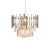 Lampa sufitowa wisząca żyrandol ASPEN CHROME 6xE14 ML5996 Milagro 6x E14 45cm nowoczesna oprawa oświetleniowa okrągła kryształy kryształ chrom zwis Inspiracje Premium