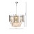 Lampa sufitowa wisząca żyrandol ASPEN CHROME 6xE14 ML5996 Milagro 6x E14 45cm nowoczesna oprawa oświetleniowa okrągła kryształy kryształ chrom zwis Inspiracje Premium