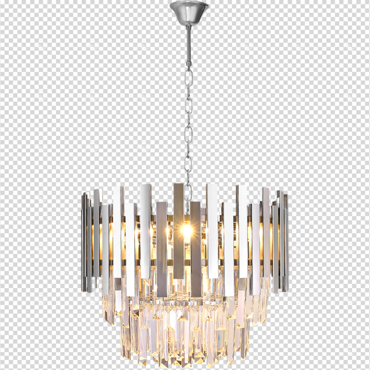 Lampa sufitowa wisząca żyrandol ASPEN CHROME 6xE14 ML5996 Milagro 6x E14 45cm nowoczesna oprawa oświetleniowa okrągła kryształy kryształ chrom zwis Inspiracje Premium