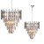 Lampa sufitowa wisząca żyrandol ASPEN II CHROME 9xE14 ML5997 Milagro 9x E14 45cm nowoczesna oprawa oświetleniowa okrągła kryształy kryształ chrom zwis Inspiracje Premium