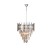 Lampa sufitowa wisząca żyrandol ASPEN II CHROME 9xE14 ML5997 Milagro 9x E14 45cm nowoczesna oprawa oświetleniowa okrągła kryształy kryształ chrom zwis Inspiracje Premium