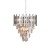 Lampa sufitowa wisząca żyrandol ASPEN II CHROME 9xE14 ML5997 Milagro 9x E14 45cm nowoczesna oprawa oświetleniowa okrągła kryształy kryształ chrom zwis Inspiracje Premium