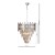 Lampa sufitowa wisząca żyrandol ASPEN II CHROME 9xE14 ML5997 Milagro 9x E14 45cm nowoczesna oprawa oświetleniowa okrągła kryształy kryształ chrom zwis Inspiracje Premium
