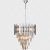 Lampa sufitowa wisząca żyrandol ASPEN II CHROME 9xE14 ML5997 Milagro 9x E14 45cm nowoczesna oprawa oświetleniowa okrągła kryształy kryształ chrom zwis Inspiracje Premium
